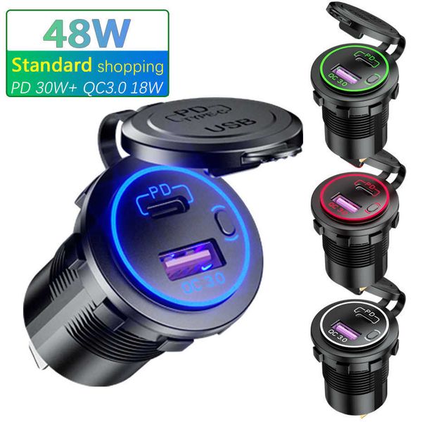 12v/24v roxgoct 48w motorcycle charger socket usb type c pd qc 3.0 fast charging car lighter socket for car truck suv rv boat
12v/24v roxgoct 48w motorcycle charger socket usb type c pd qc 3.0 fast charging car lighter socket for car truck suv rv boat