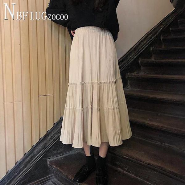 skirts 2021 spring summer korean fashion women skirt pleated female, Black 
skirts 2021 spring summer korean fashion women skirt pleated female, Black