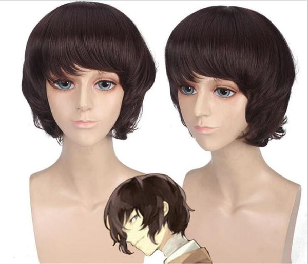party masks anime bungo stray dogs dazai osamu short brown curly hair cosplay costume wig c080
party masks anime bungo stray dogs dazai osamu short brown curly hair cosplay costume wig c080