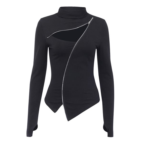 insgoth turleneck bodycon black women t-shirts gothic punk zipper hollow out long sleeve t-shirt streetwear party goth top, White
insgoth turleneck bodycon black women t-shirts gothic punk zipper hollow out long sleeve t-shirt streetwear party goth top, White