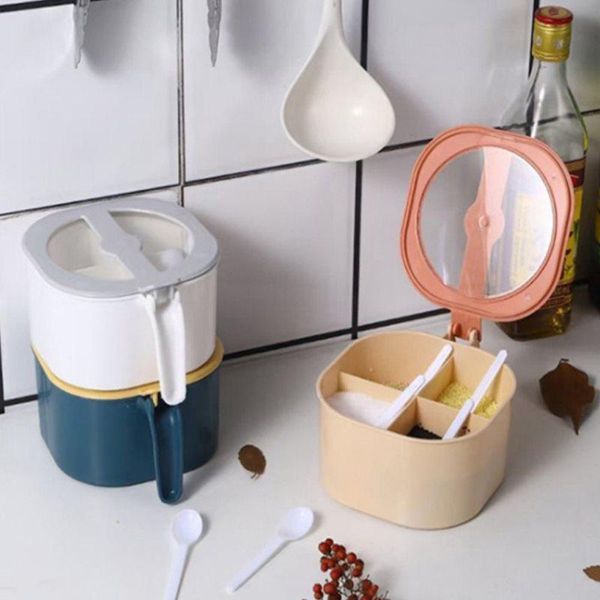 storage bottles & jars 4 grid seasoning box salt jar kitchen organizer solid containers supplies household items
storage bottles & jars 4 grid seasoning box salt jar kitchen organizer solid containers supplies household items