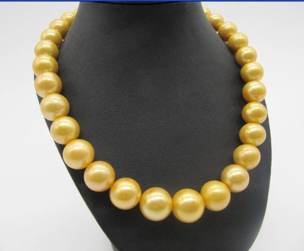 18"12-13 mm natural south pearl necklace chains, Silver
18"12-13 mm natural south pearl necklace chains, Silver