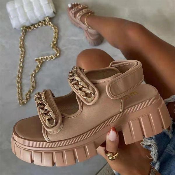 summer women square heel sandals fashion chain decor solid female wedge outdoor comfy thick bottom lady casual shoes, Black
summer women square heel sandals fashion chain decor solid female wedge outdoor comfy thick bottom lady casual shoes, Black
