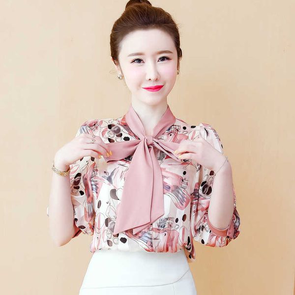 summer korean chiffon women blouses office lady pink shirt elegant fashion shirts plus size blusas femininas elegante 210531, White
summer korean chiffon women blouses office lady pink shirt elegant fashion shirts plus size blusas femininas elegante 210531, White