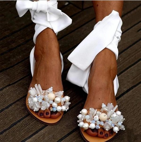 handmade summer women bohemia ankle strap beaded sandals flats crystal emblishment gladiator beach lace up slides plus size, Black
handmade summer women bohemia ankle strap beaded sandals flats crystal emblishment gladiator beach lace up slides plus size, Black