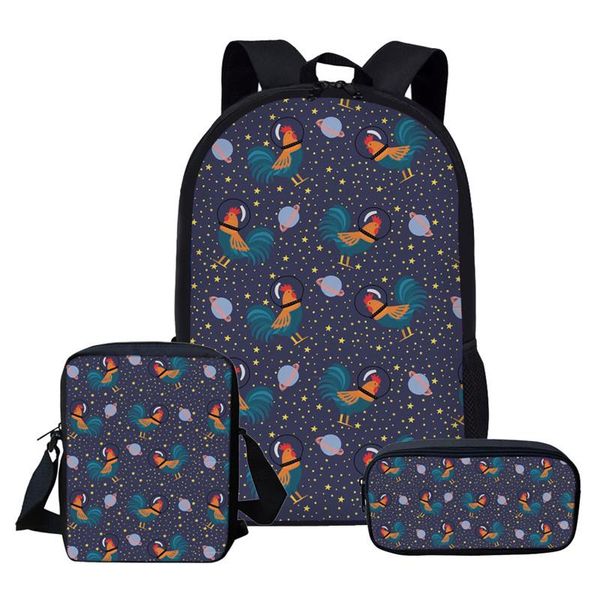 customzied 3pcs rooster cock school bags backpack schoolbag fashion kids backpacks for children girls student mochila
customzied 3pcs rooster cock school bags backpack schoolbag fashion kids backpacks for children girls student mochila
