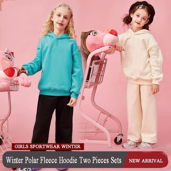 clothing sets hoodie for girls winter warm polar fleece thicken sportswear set sweatshirt wide leg pants children tracksuit baby clothes, White
clothing sets hoodie for girls winter warm polar fleece thicken sportswear set sweatshirt wide leg pants children tracksuit baby clothes, White