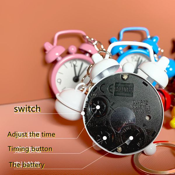 color alarm clock key chain mini bell metal key ring you can set a timer alarm package car pendant creative small gifts, Slivery;golden
color alarm clock key chain mini bell metal key ring you can set a timer alarm package car pendant creative small gifts, Slivery;golden