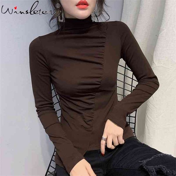 spring autumn thick tshirt fleece irregular asymmetrical patchwork mock neck slim long sleeve warm bottoming plus size 210421, Black;gray
spring autumn thick tshirt fleece irregular asymmetrical patchwork mock neck slim long sleeve warm bottoming plus size 210421, Black;gray