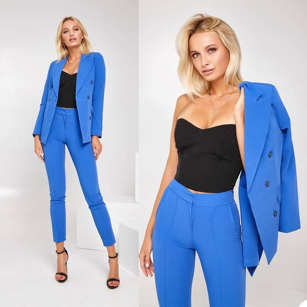 formal women blazer suits blue long sleeve double breasted ladies outfits evening party wedding slim leg pants suit 2 pieces, Black;red
formal women blazer suits blue long sleeve double breasted ladies outfits evening party wedding slim leg pants suit 2 pieces, Black;red
