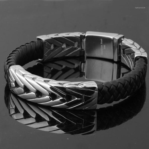 trendy genuine leather bracelets men stainless steel braided rope bracelets for male female jewelry 4 style selected1, Golden;silver
trendy genuine leather bracelets men stainless steel braided rope bracelets for male female jewelry 4 style selected1, Golden;silver