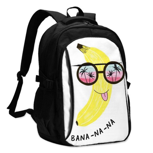 backpack usb charge women funny banana in sunglasses with seaside horizon reflexion student letters school bag
backpack usb charge women funny banana in sunglasses with seaside horizon reflexion student letters school bag