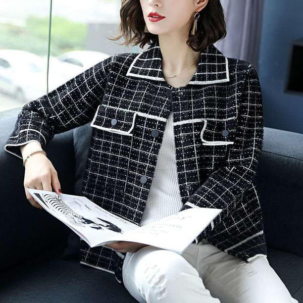 women's jackets office lady casual plaid mink fleece outerwear women spring elegant retro long sleeve jacket fashion korean coat street, Black;brown
women's jackets office lady casual plaid mink fleece outerwear women spring elegant retro long sleeve jacket fashion korean coat street, Black;brown