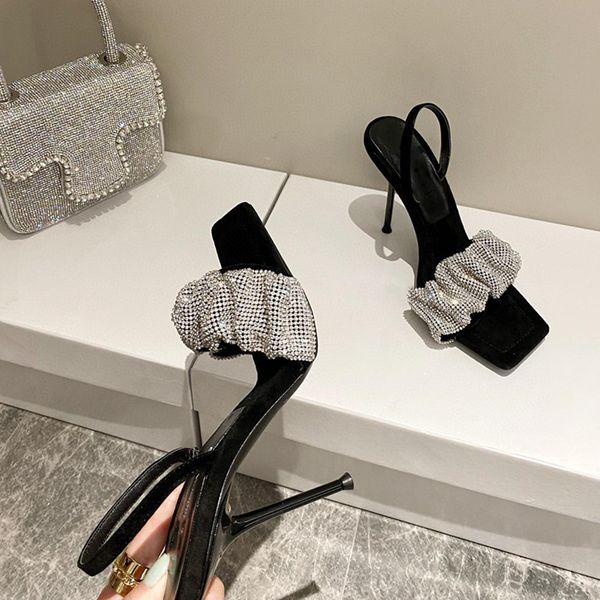 2021 star style luxury rhinestones women sandals elegant stiletto high heels slingback gladiator sandals summer party prom shoes k78, Black
2021 star style luxury rhinestones women sandals elegant stiletto high heels slingback gladiator sandals summer party prom shoes k78, Black