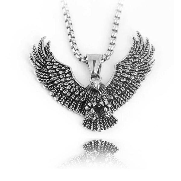 pendant necklaces fashion personality punk style animal eagle necklace for male 3.0mm stainless steel neck chains gothic fine jewelry, Silver
pendant necklaces fashion personality punk style animal eagle necklace for male 3.0mm stainless steel neck chains gothic fine jewelry, Silver