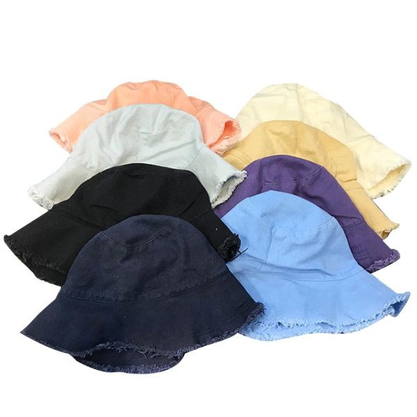 wide brim hats 8 colors women sun hat girls solid bucket summer casual stylish cap lady's fisherman with raw edges, Blue;gray
wide brim hats 8 colors women sun hat girls solid bucket summer casual stylish cap lady's fisherman with raw edges, Blue;gray