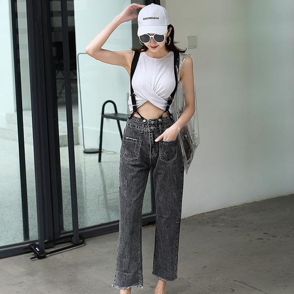 women's jeans with fashion strap high waist womens denim solid tassel in regular fit ankle-length streetwear retro, Blue
women's jeans with fashion strap high waist womens denim solid tassel in regular fit ankle-length streetwear retro, Blue