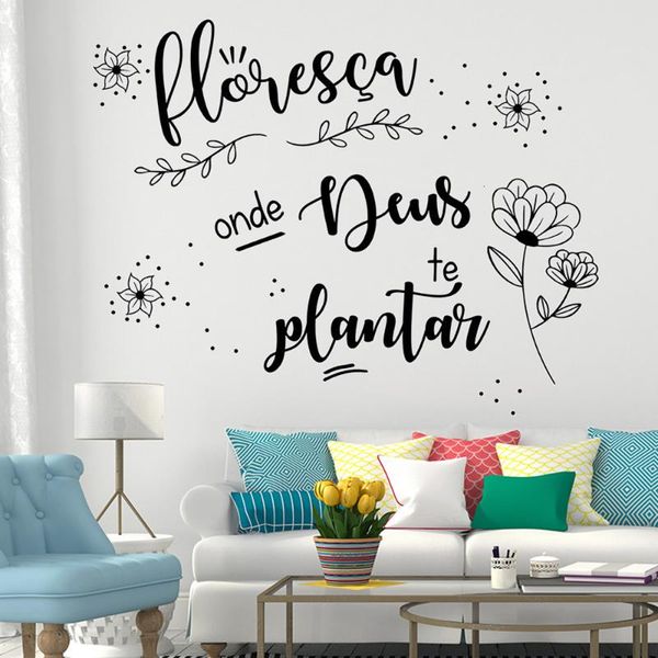 wall stickers floresça onde deus te plantar portuguese quote murals for livingroom home decor decals poster ru2141
wall stickers floresça onde deus te plantar portuguese quote murals for livingroom home decor decals poster ru2141
