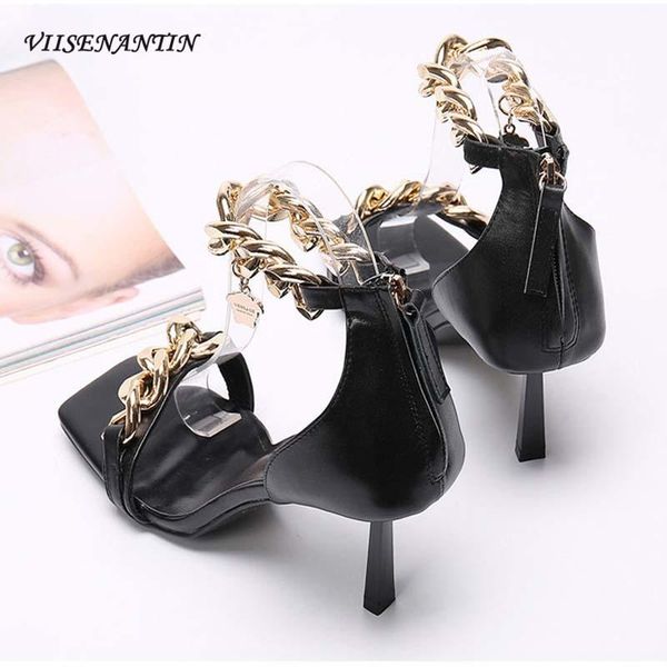 dress shoes european and american style temperament fashion sandals square toe metal buckle sheepskin stiletto, Black
dress shoes european and american style temperament fashion sandals square toe metal buckle sheepskin stiletto, Black