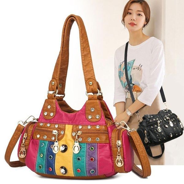 duffel bags luxury soft leather handbag multi pocket contrast stitching bag shoulder for ladies girls urban beauties
duffel bags luxury soft leather handbag multi pocket contrast stitching bag shoulder for ladies girls urban beauties