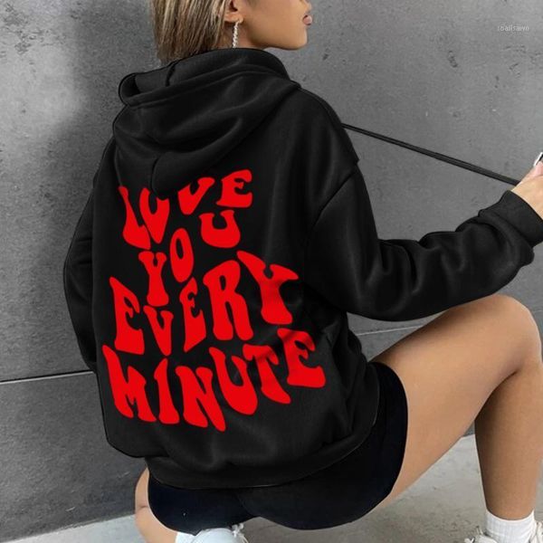 women's hoodies & sweatshirts letter print harajuku long-sleeved oversized autumn winter sweatshirt casual drawstring pullover y2k hood, Black
women's hoodies & sweatshirts letter print harajuku long-sleeved oversized autumn winter sweatshirt casual drawstring pullover y2k hood, Black