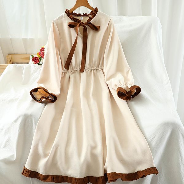2021korean dress winter autumn long sleeve dress woman vintage kawaii ruffle dresses for women mori girl oversize clothes 2021 blue, Black;gray
2021korean dress winter autumn long sleeve dress woman vintage kawaii ruffle dresses for women mori girl oversize clothes 2021 blue, Black;gray