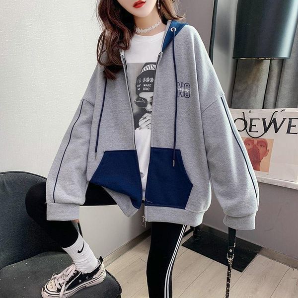 women's trench coats loose casual sweater jacket women korean style hooded mid-length spring and autumn wear 2021 student cardigan expl, Tan;black
women's trench coats loose casual sweater jacket women korean style hooded mid-length spring and autumn wear 2021 student cardigan expl, Tan;black