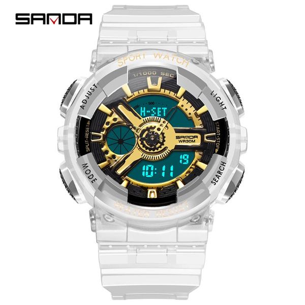 digital watch for women men dual display wristwatches sport ladies quartz led men's clock transparent electronic, Slivery;brown
digital watch for women men dual display wristwatches sport ladies quartz led men's clock transparent electronic, Slivery;brown