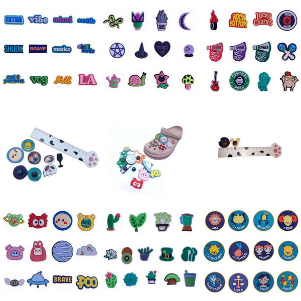 moq 2 sets catoon anime alien 12 constellations pvc shoe charms shoecharm buckles fashion accessories plastic ornaments jibz for girls boys, White;pink
moq 2 sets catoon anime alien 12 constellations pvc shoe charms shoecharm buckles fashion accessories plastic ornaments jibz for girls boys, White;pink