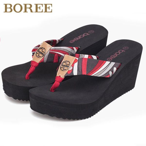 slippers 8cm high heels women platform flip flops bohemia casual beach shoe comfort home summer wedge sandals for, Black
slippers 8cm high heels women platform flip flops bohemia casual beach shoe comfort home summer wedge sandals for, Black