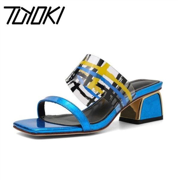 dress shoes tuyoki real leather women sandals fashion mixed color slipper transparent summer party woman footwear size 34-42, Black
dress shoes tuyoki real leather women sandals fashion mixed color slipper transparent summer party woman footwear size 34-42, Black
