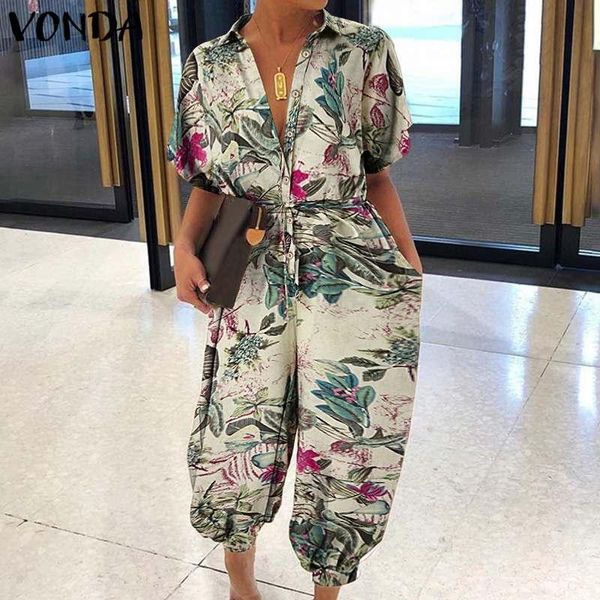casual loose vintage stylish playsuits 2021 fashion long rompers overalls vonda women floral print jumpsuits pantalones 5xl women's &, Black;white
casual loose vintage stylish playsuits 2021 fashion long rompers overalls vonda women floral print jumpsuits pantalones 5xl women's &, Black;white