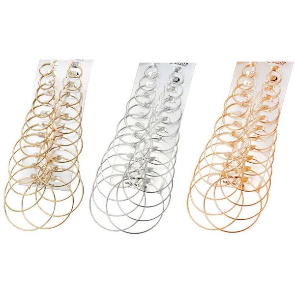 hoop & huggie 12 pairs/set oversized big circle set for women simple punk brinco round party jewelry gift earrings, Golden;silver
hoop & huggie 12 pairs/set oversized big circle set for women simple punk brinco round party jewelry gift earrings, Golden;silver
