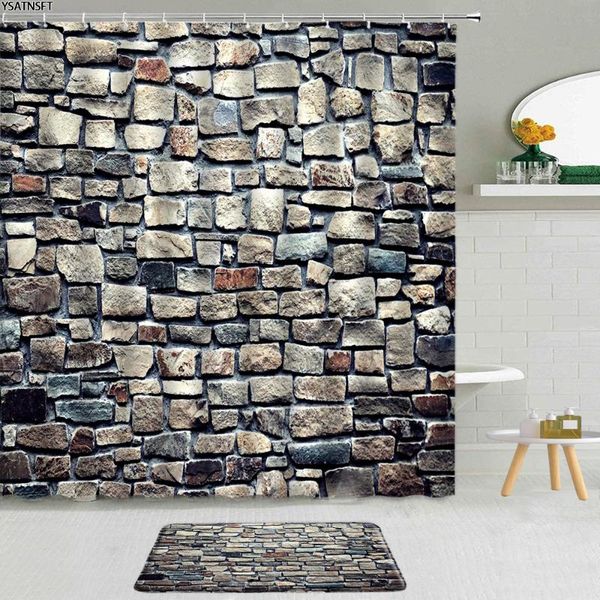 shower curtains 2pcs vintage stone wall curtain graffiti painted pattern polyester fabric non-slip bath mat bathroom set decor
shower curtains 2pcs vintage stone wall curtain graffiti painted pattern polyester fabric non-slip bath mat bathroom set decor