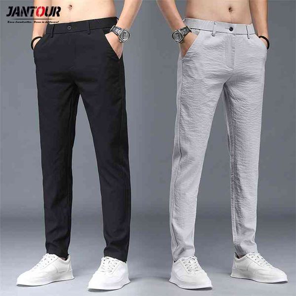 jantour spring summer classic men's elastic casual pants mens business dress slim fit jogger stretch long trousers male 210714, Black
jantour spring summer classic men's elastic casual pants mens business dress slim fit jogger stretch long trousers male 210714, Black