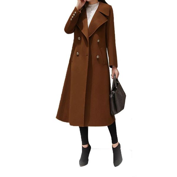women's wool & blends plus size cashmere coat female long section 2021 korean winter fat mm high-end 200 kg anti-season woolen ff116, Black
women's wool & blends plus size cashmere coat female long section 2021 korean winter fat mm high-end 200 kg anti-season woolen ff116, Black