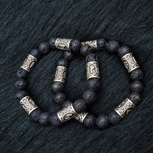 charm bracelets personalise 10mm lava stone antique silver norse viking beads essential oil diffusing bangles gift, Golden;silver
charm bracelets personalise 10mm lava stone antique silver norse viking beads essential oil diffusing bangles gift, Golden;silver