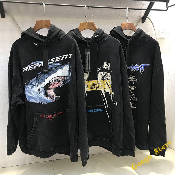 men's hoodies & sweatshirts 2021fw washed loose quality old make represent lessons hoodie man woman 1:1 shark vintage printing sweater, Black
men's hoodies & sweatshirts 2021fw washed loose quality old make represent lessons hoodie man woman 1:1 shark vintage printing sweater, Black