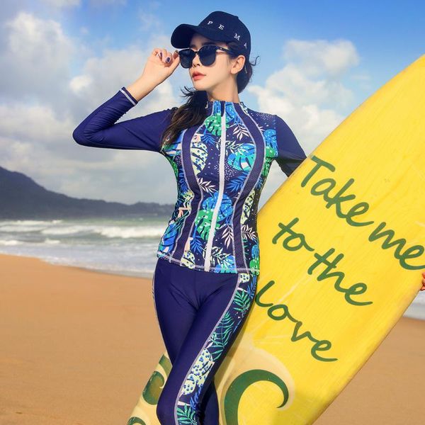 one piece rash guard patchwork printed swimwear women long sleeve swimsuit high neck bathing suit sport surf zipper one-piece suits
one piece rash guard patchwork printed swimwear women long sleeve swimsuit high neck bathing suit sport surf zipper one-piece suits