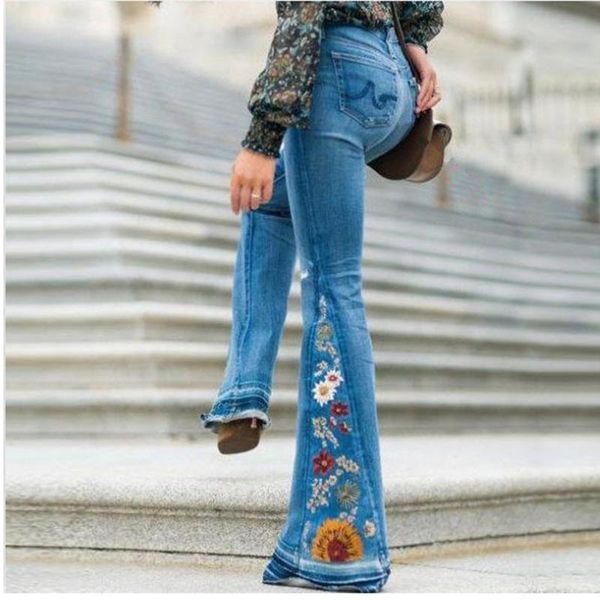 flare jeans women vintage embroidered pants streetwear plus slze wide leg trousers embroidery denim flared ladies women's, Blue
flare jeans women vintage embroidered pants streetwear plus slze wide leg trousers embroidery denim flared ladies women's, Blue