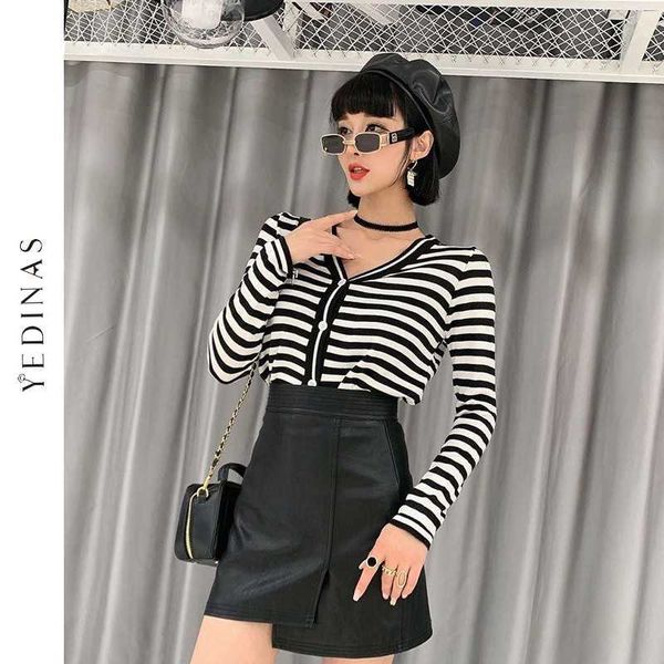 yedinas women sweet fashion knitted cardigan vintage v neck long sleeve sweater female outerwear korean style chic 210527, White
yedinas women sweet fashion knitted cardigan vintage v neck long sleeve sweater female outerwear korean style chic 210527, White
