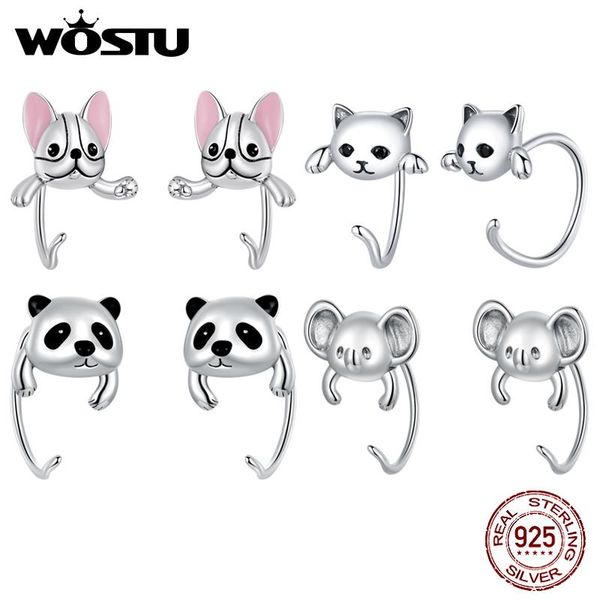 stud wostu 925 sterling silver animal dog panda cat earrings for women wedding fashion original jewelry, Golden;silver
stud wostu 925 sterling silver animal dog panda cat earrings for women wedding fashion original jewelry, Golden;silver