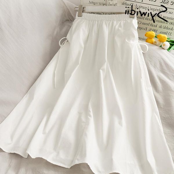 skirts high syiwidii elastic waist skirt women lace up mid-calf casual a-line solid white 2021 spring summer korean fashion, Black
skirts high syiwidii elastic waist skirt women lace up mid-calf casual a-line solid white 2021 spring summer korean fashion, Black