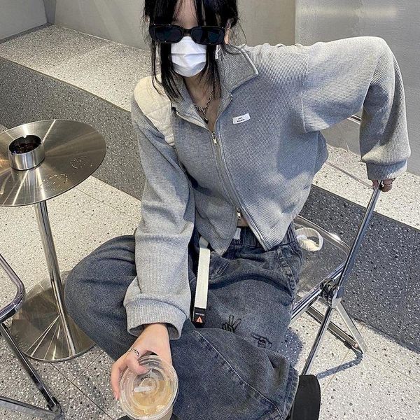 women's jackets zipper cardigan knitted jacket short fall/winter loose girl korean fashion streetwear high street harajuku clothes, Black;brown
women's jackets zipper cardigan knitted jacket short fall/winter loose girl korean fashion streetwear high street harajuku clothes, Black;brown