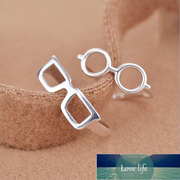 new fashion female simple personality 925 sterling silver jewelry literary glasses-shaped creative 2 styles opening rings r136 factory price
new fashion female simple personality 925 sterling silver jewelry literary glasses-shaped creative 2 styles opening rings r136 factory price