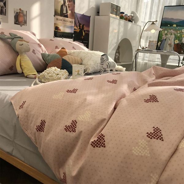 bedding sets cute sweer pink heart set teen adult,single double cotton twin full home textile bed sheet pillow case quilt cover
bedding sets cute sweer pink heart set teen adult,single double cotton twin full home textile bed sheet pillow case quilt cover