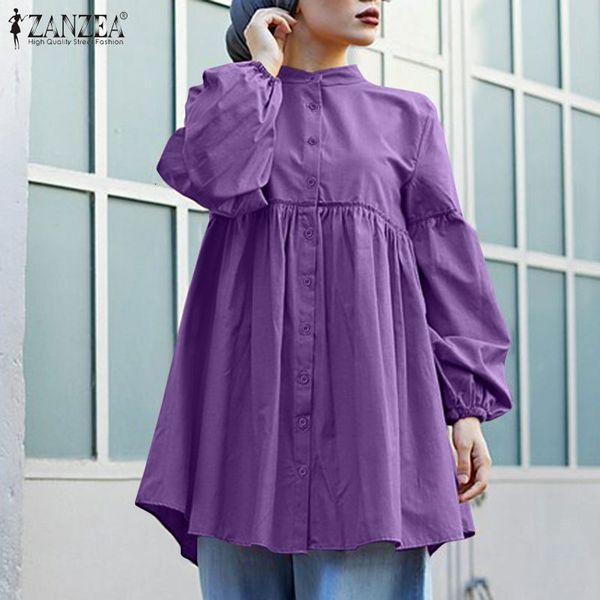 women's polos loose ruffle lace up button blouse spring solid blusas fashion muslim 2021 elegant puff sleeve plus size q419, White
women's polos loose ruffle lace up button blouse spring solid blusas fashion muslim 2021 elegant puff sleeve plus size q419, White