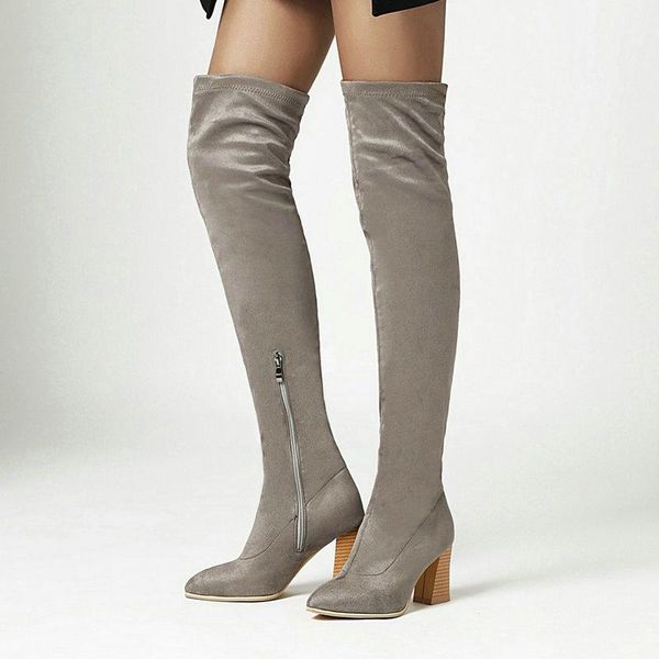 boots winter over knee warm women's square root shoes high heels slender thighs autumn 2021, Black
boots winter over knee warm women's square root shoes high heels slender thighs autumn 2021, Black