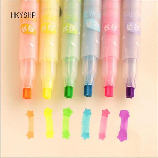 highlighters hkyshp 6pcs/lot stationery candy color strange highlighter star type marker pen, Black;red
highlighters hkyshp 6pcs/lot stationery candy color strange highlighter star type marker pen, Black;red