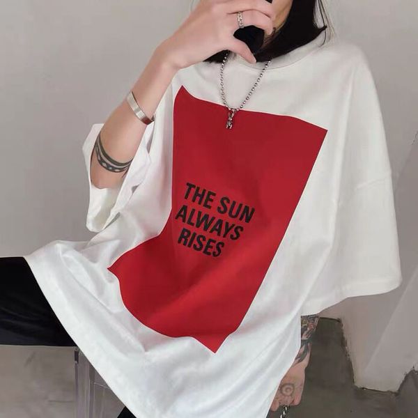 fashion designers jil sander minimalist slogan print short sleeve trendy round neck loose casual couple tshirt for women clothes, White;black
fashion designers jil sander minimalist slogan print short sleeve trendy round neck loose casual couple tshirt for women clothes, White;black